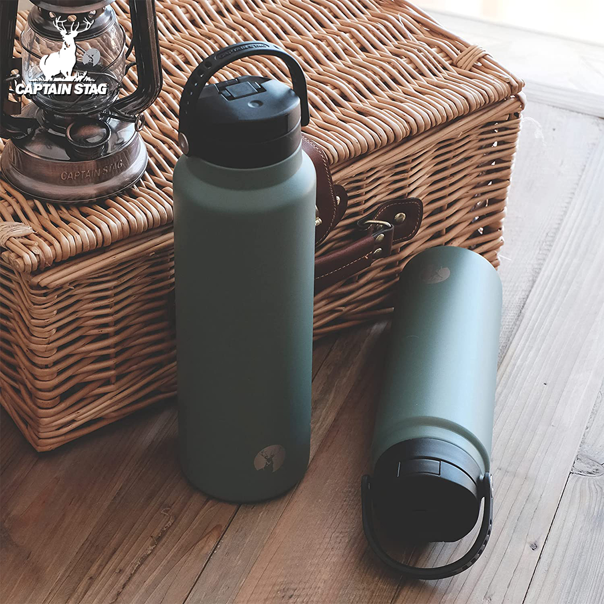 户外不锈钢保温杯CAPTAINSTAG