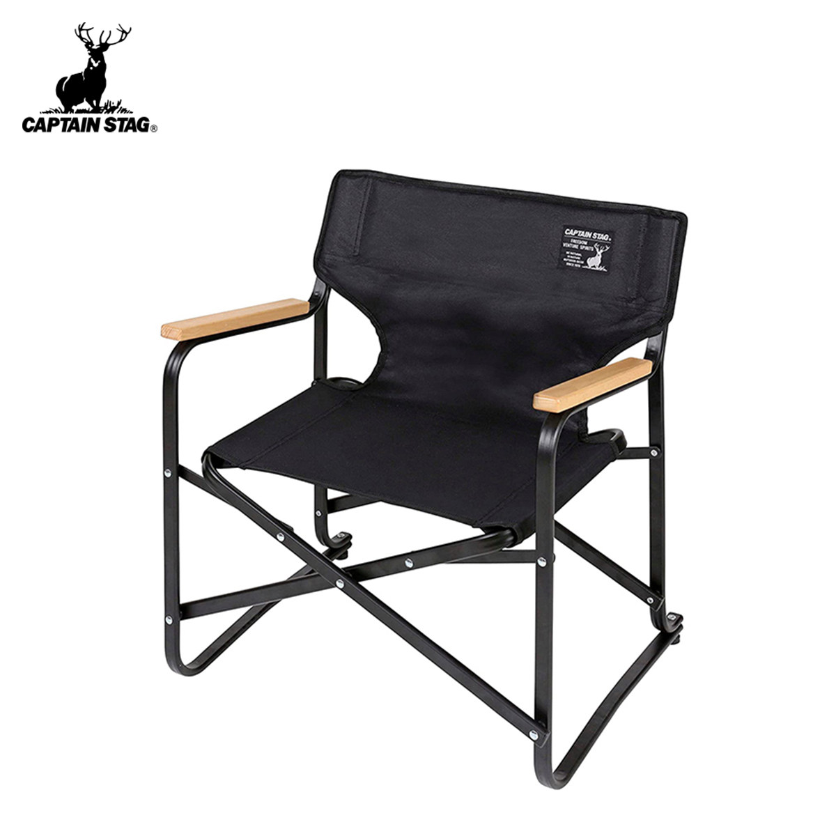 日本鹿牌captain stag户外折叠椅便携靠背钓鱼凳子马扎导演椅露营