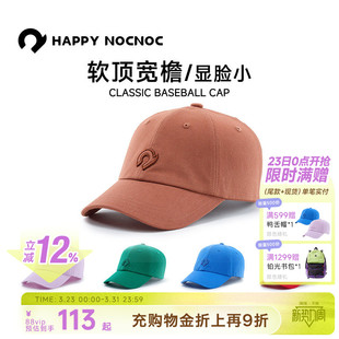 保暖男女软顶棒球帽子 happynocnoc儿童鸭舌帽显脸小 25aw秋季 新款