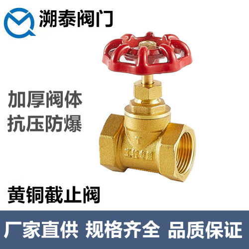 黄铜截止阀4分6分1寸工程丝扣截止阀 DN15-DN50Hpd59-1铜截止阀