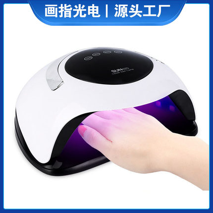 跨境爆款120w美甲光疗灯 UV/LED智能感应光疗灯 速干型指甲烘干机