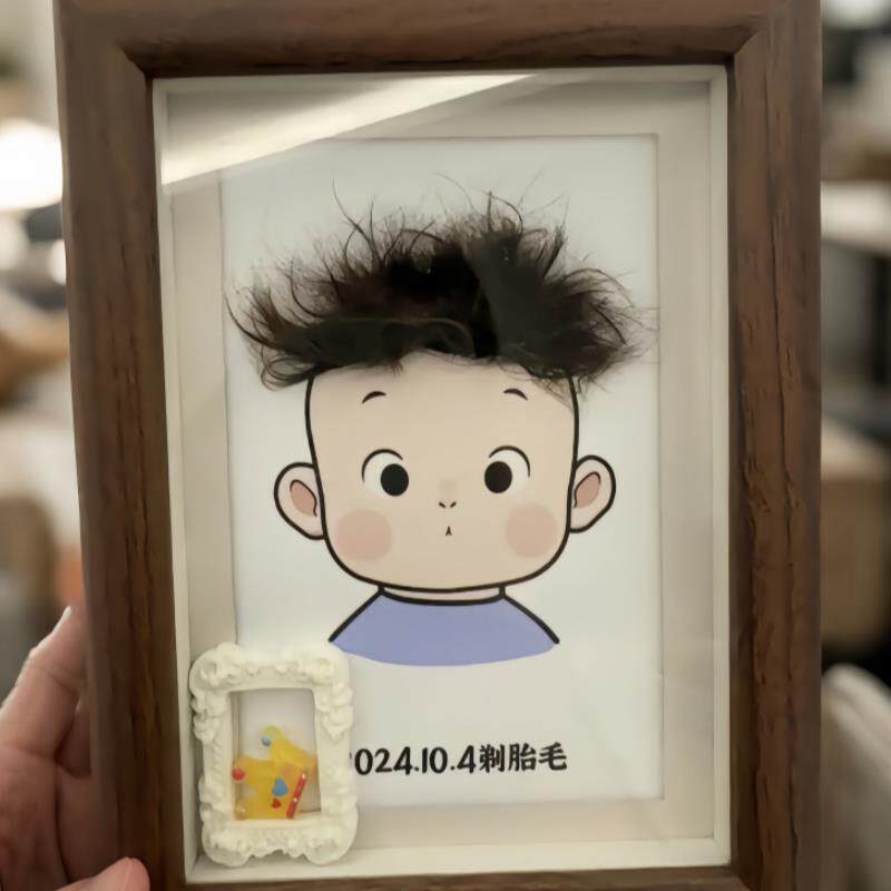 宝宝胎毛胎发纪念品自制