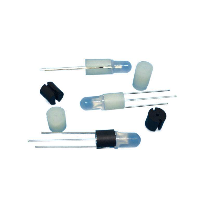 外径6.3塑料隔离柱led3孔导光柱尼龙间隔柱F3f5LED3脚灯套导光柱