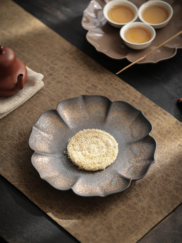 中式覆古壶承干泡台茶盘陶瓷茶承茶托盘家用紫砂养壶底座藤垫茶垫,餐饮具,茶道/零配,淘宝优惠券,粉丝福利购,淘宝优惠卷