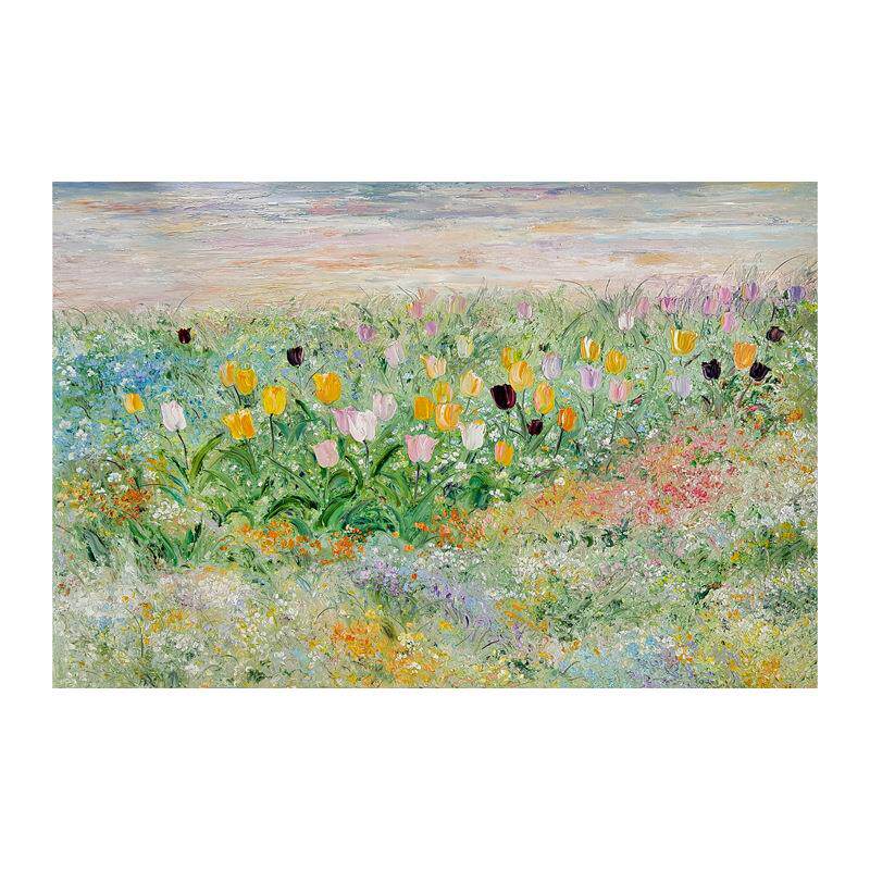 莫奈花园系列挂画法式奶油风装饰画浪漫客厅挂画餐厅装饰画玄关画