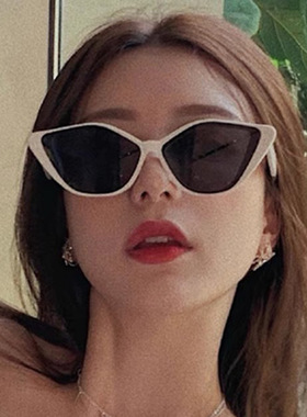 新款 2021时尚网红新款猫眼太阳镜ins复古辣妹墨镜欧美风潮流太阳