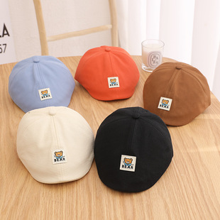 新品 卡通贝雷鸭咀帽本惠儿童帽时尚男女童帽1-3岁鸭舌帽