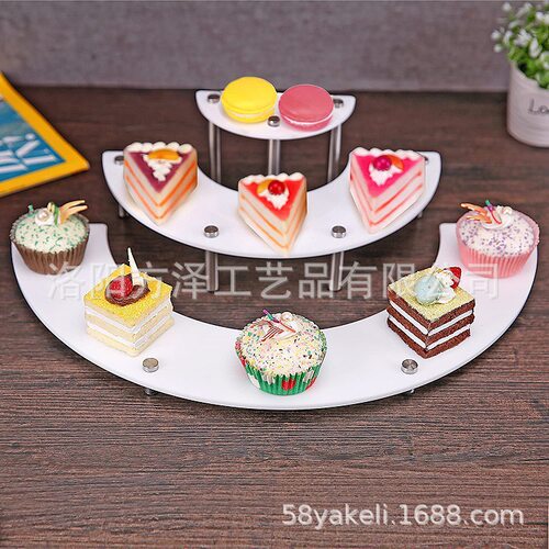 优选3层蛋糕展示架 圆形甜品摆放架 化妆品展示架 cake stand