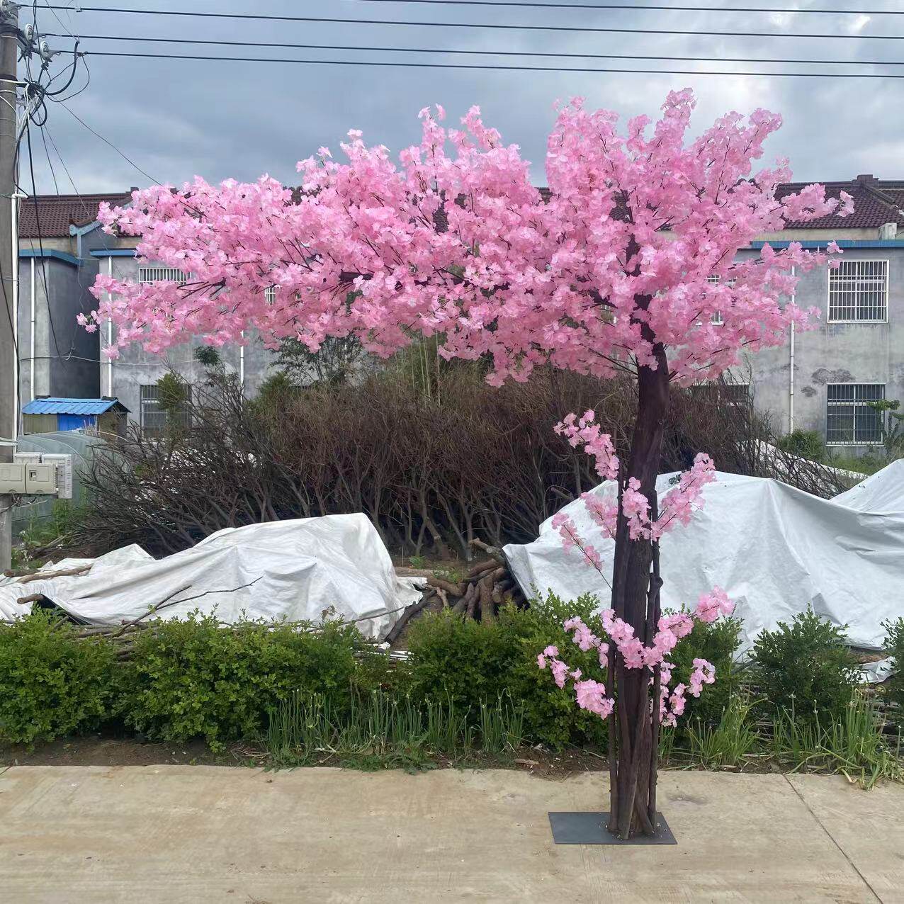 仿真樱花树网红桃花树室内室外装仿真花/假花