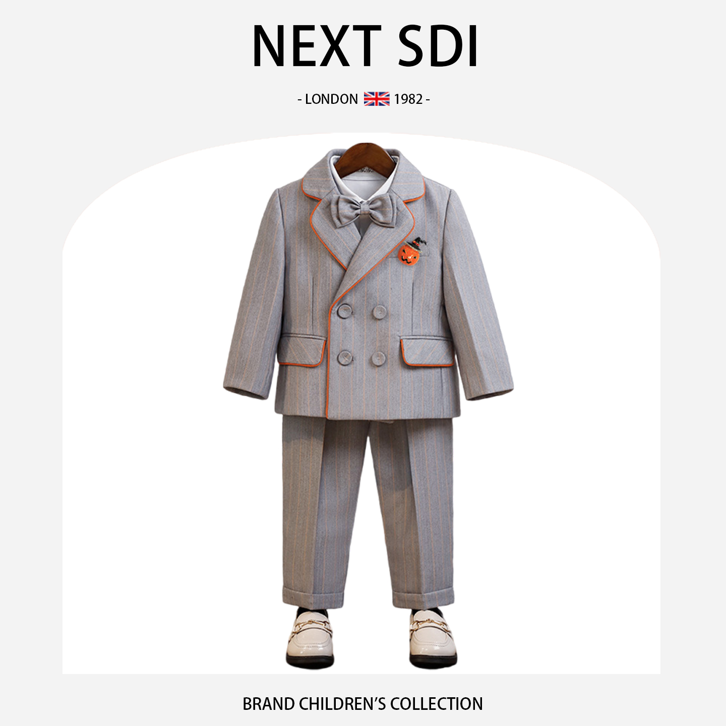 儿童礼服男童西装钢琴主持演出服