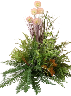 野花蒲公英仿真花球植物造景插花