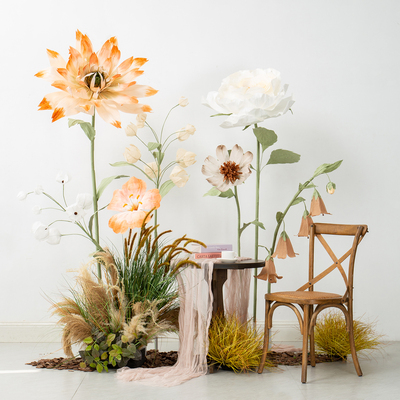 巨型花朵场景布置仿真植物造景