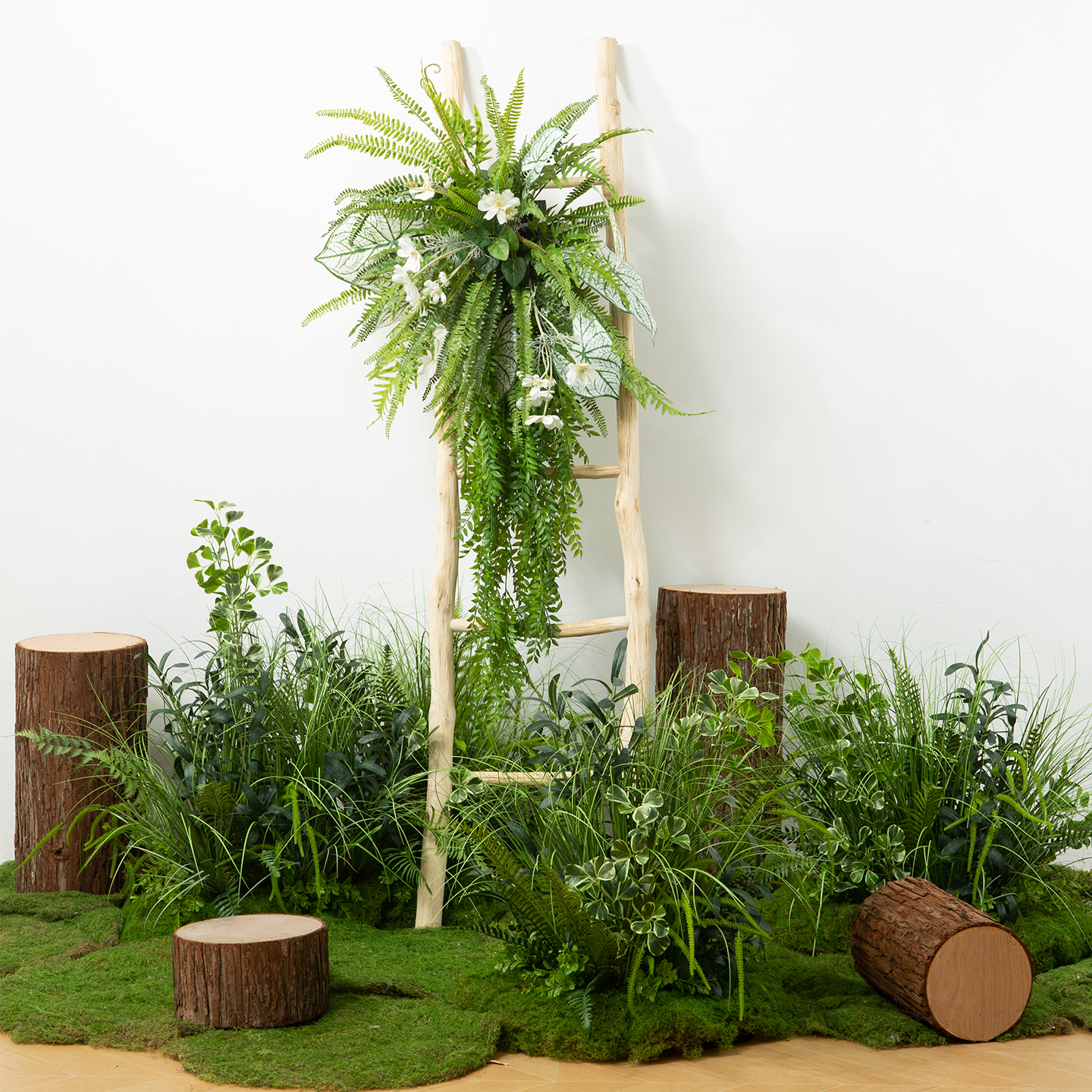 仿真造景植物插花成品花束假绿植