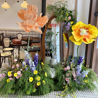 野花莫奈花园花艺造景仿真花