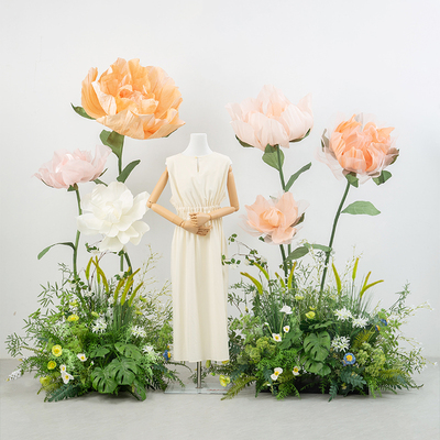 野花服装橱窗花艺纸花仿真绿植