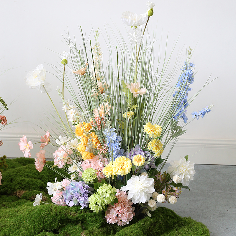 野花仿真花莫奈花园造景森系植物