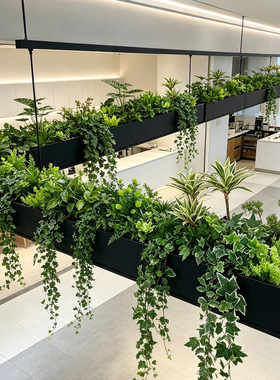 花箱仿真绿植摆件灯箱花槽植物