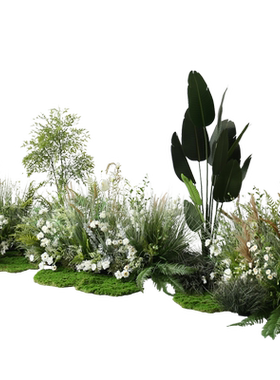 野花室内花丛绿植野外露营景仿真