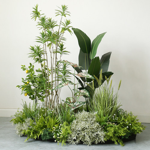 野花大型仿真植物造景大堂花艺