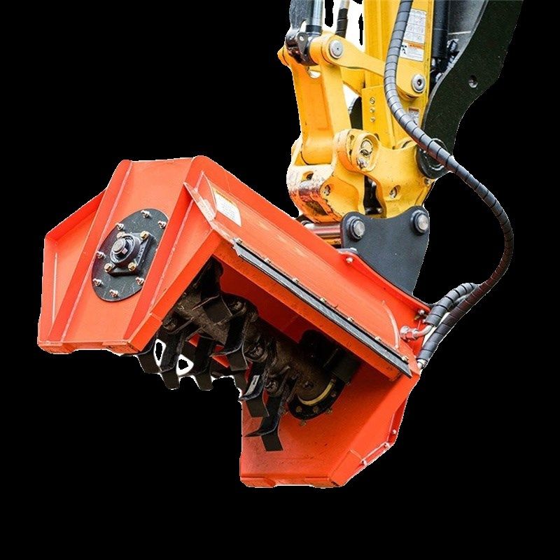 挖机打草机割草机液压除草碎枝机绿篱修剪机护坡碎草机翻土旋耕机