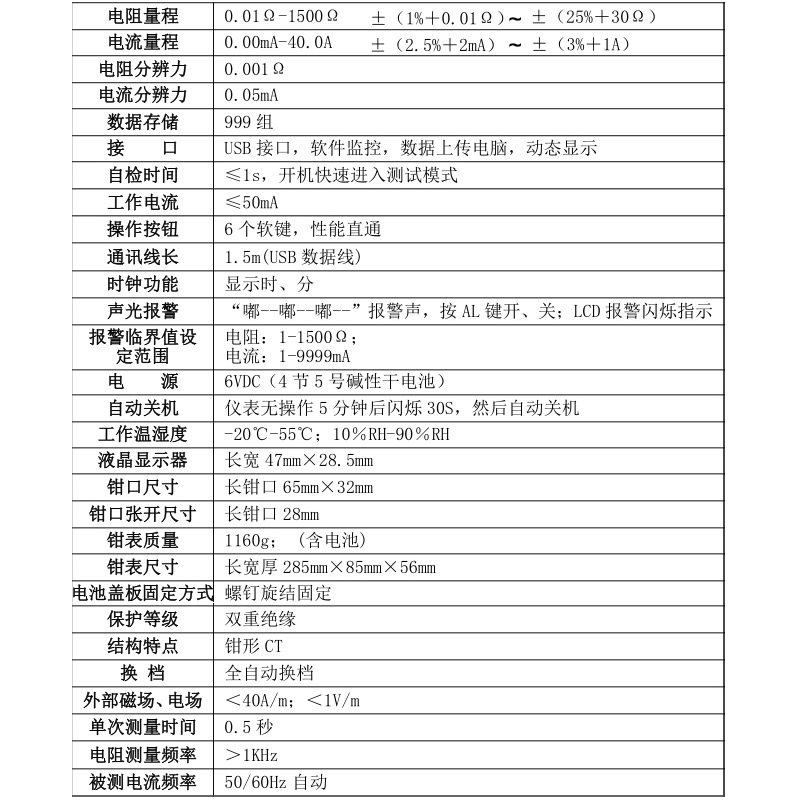 胜利VC6412D钳形接地电阻测试仪 避雷针检测P仪钳形电流表接地摇