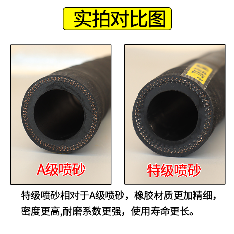 高压耐磨喷砂管橡胶管喷砂机专用喷砂管13 32 50打砂抛丸机喷沙管