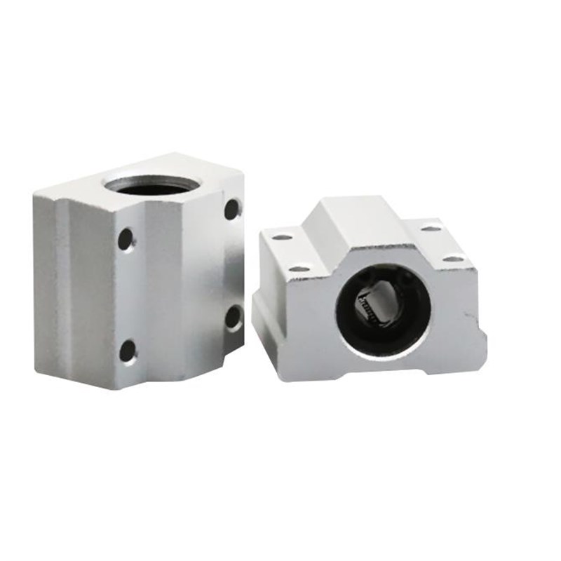 光轴滑动体箱式滚珠滑块直线轴承SCS 10 SC12 16 50UU导轨箱式铝