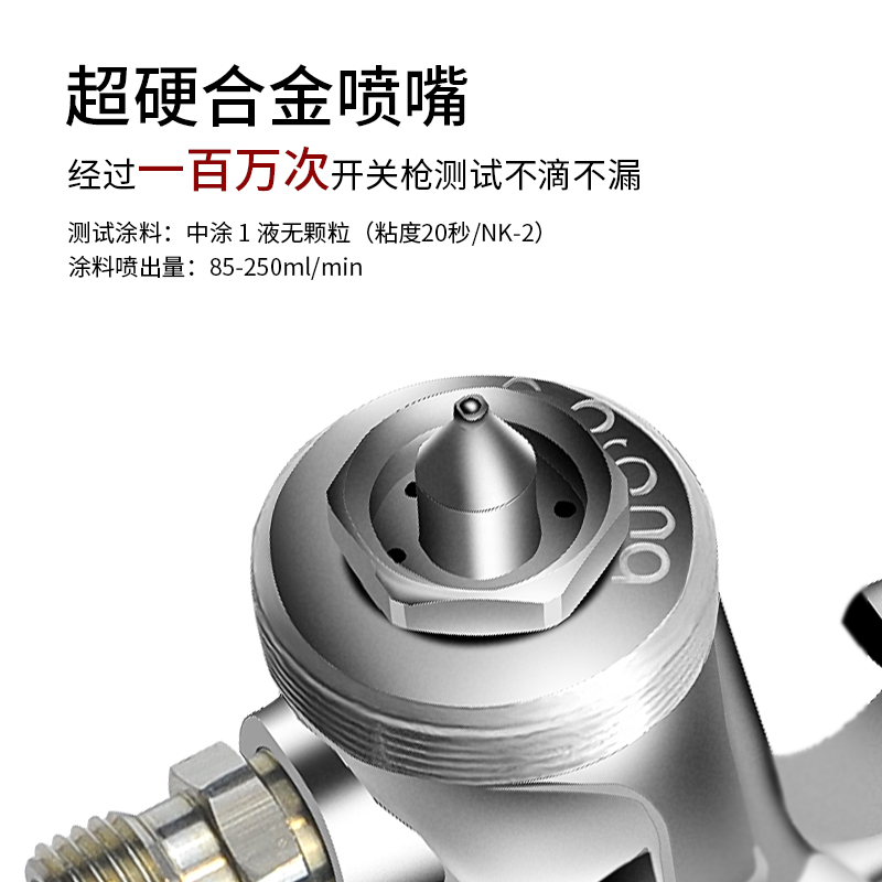 台湾宝丽prona上下壶喷漆枪R-101高雾化汽车家具油漆手动型喷漆枪