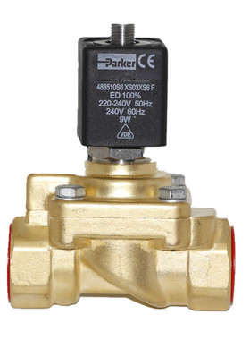 派克321H35 高压电磁阀吹瓶机专用 40bar常闭型吹气阀 DC24V 220V