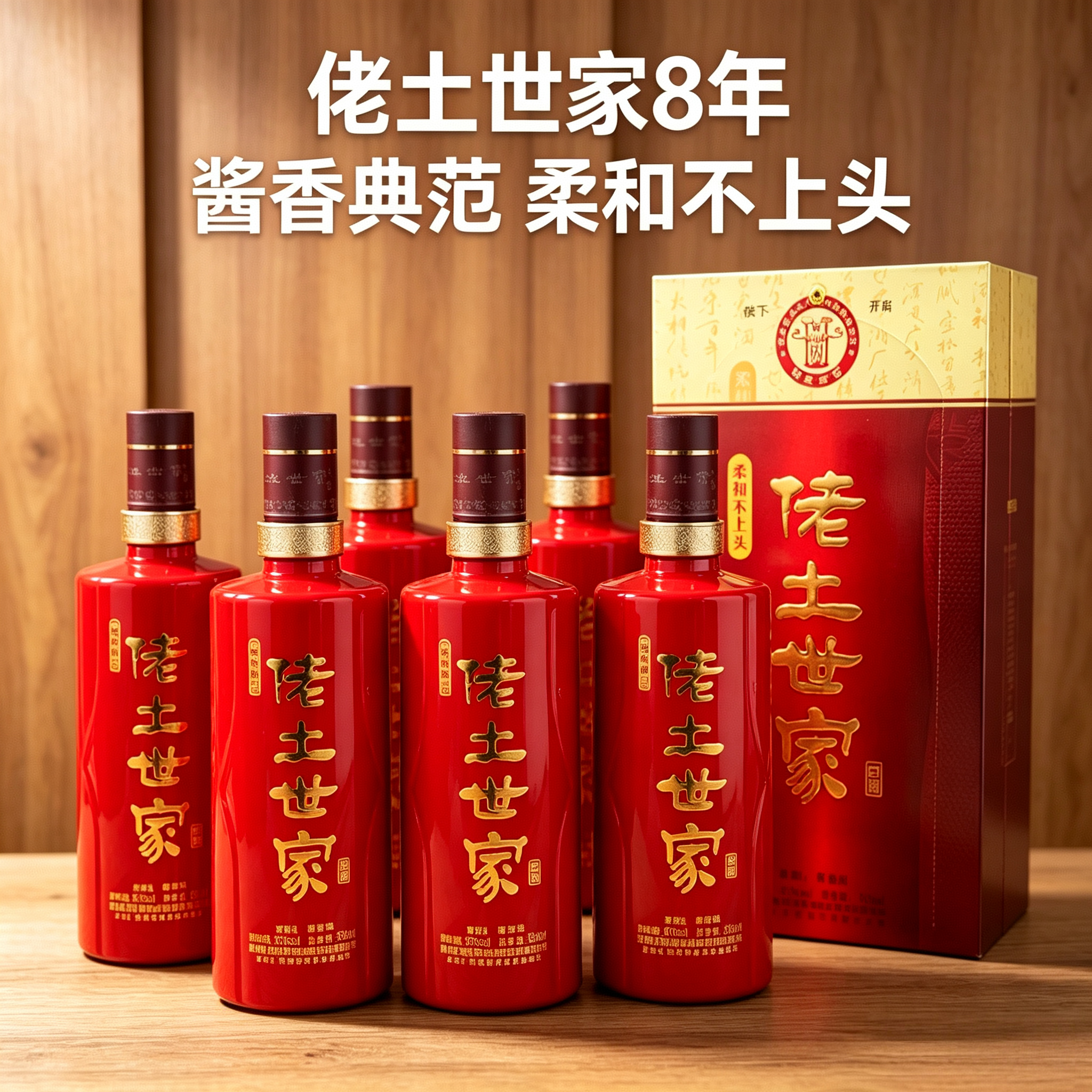 2012年老酒雄正酒业佬土世家酒整箱6瓶酱香型51度盒装捆籽酒坤沙