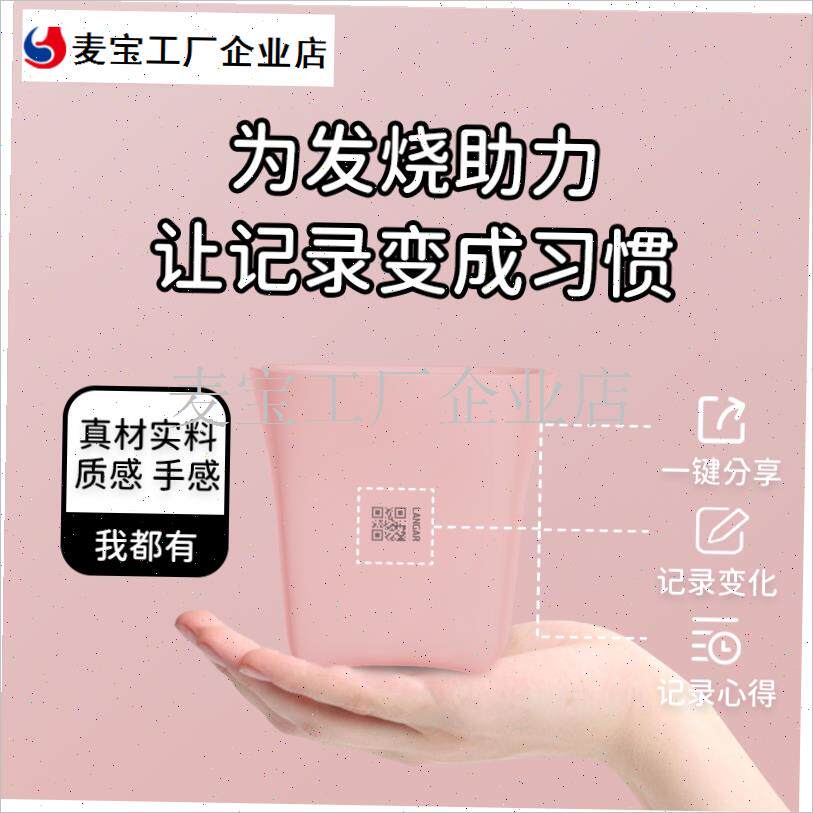 格尔多肉智能花盆尼特利花盆加厚高档I白方叶插盆育苗盆园艺标签\