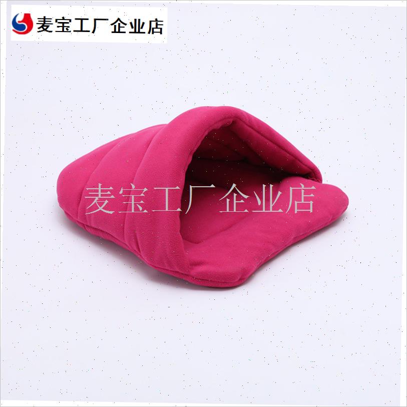 睡袋猫窝狗窝拖鞋冬季r保暖兔子窝四季通用半封闭式小型犬宠物睡\