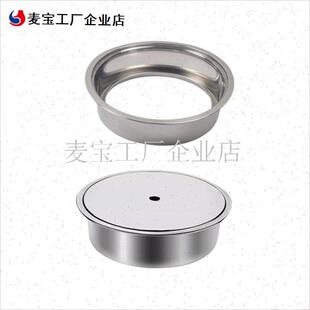锈钢火锅店锅圈i电磁炉下沉式圆方形盖子嵌入火锅桌补洞盖商用圈\
