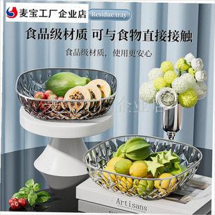 迁之喜果盘过年家用客厅红色y喜庆水果盘糖果盘大容量干果摆放盘\