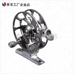 全金属前打轮带h泄力倍速轮子超轻谷麦轮风火轮手竿拨鱼线速比冰\