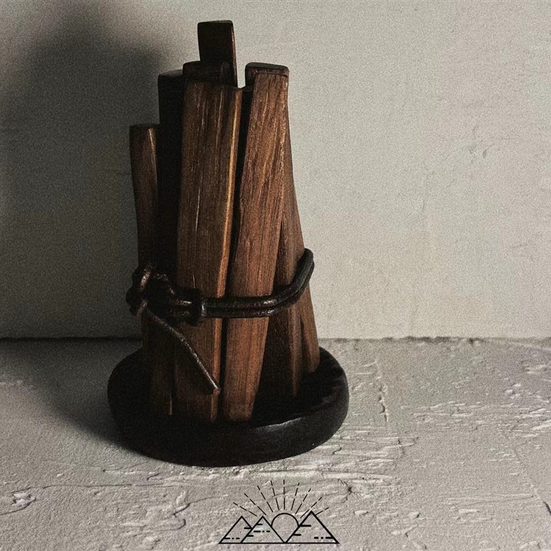 一捆柴扩香木复古玄关摆件北w欧诧寂卧室桌面乔迁柴礼物精油扩香