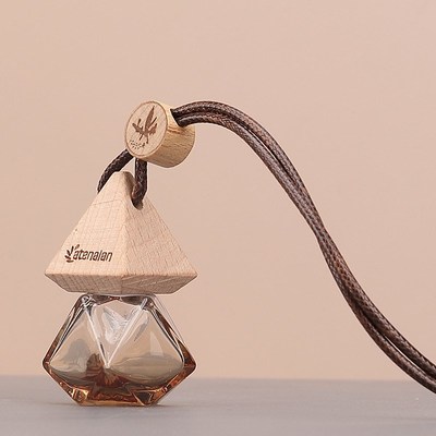 8ML车载挂绳汽车香薰瓶挂件E迷你挥发玻璃分装精油空瓶