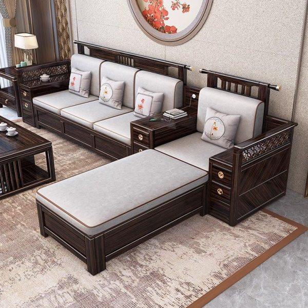 新中式乌金木全实木沙发轻奢现代大户型客厅组合简约高端别墅家具,住宅家具,实木沙发,淘宝优惠券,粉丝福利购,淘宝优惠卷