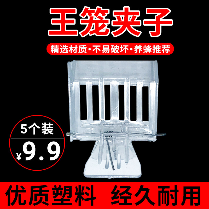 王笼塑料书夹式夹子王笼蜂王中蜂专用囚王笼蜂王笼蜜蜂用具关王笼
