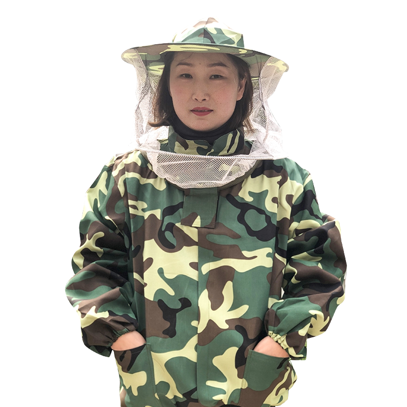 防蜂服全套透气专用养蜂服防蜂衣胡蜂捉蜂防护服加厚蜂衣送手套