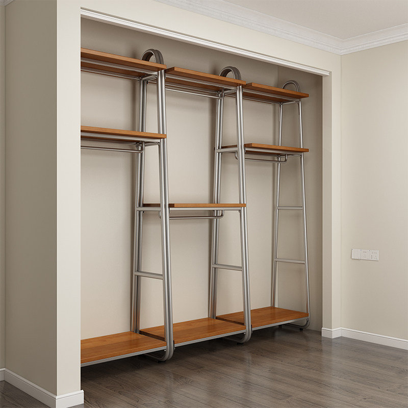 开放式衣柜北欧铁艺步入式衣架落地卧室置物架衣橱框架金属衣帽间,住宅家具,独立衣柜,淘宝优惠券,粉丝福利购,淘宝优惠卷