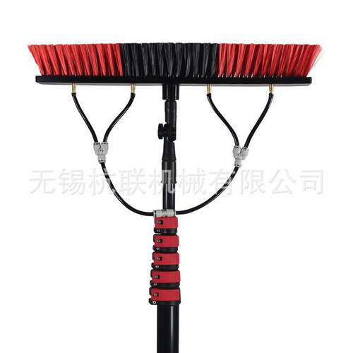 厂家太阳能光伏板清洗清洁刷专业通水刷伸缩杆加长大号刷头