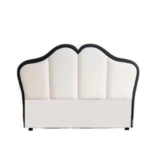 主卧双人床头软包床头靠法式复古花瓣单个靠背板简约现代单买床头