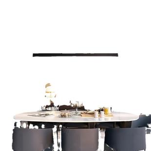 餐厅吊灯现代简约极简餐桌家用一字吧台饭厅2023新款轻奢中山灯具