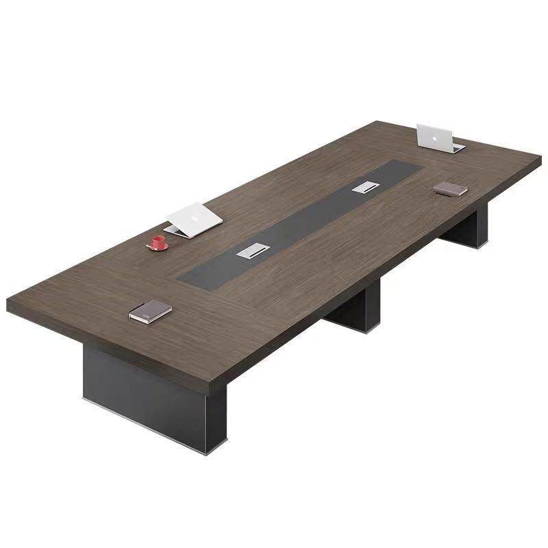 板式会议桌长桌会议室桌子工业风简易培训洽谈职员办公桌椅组合