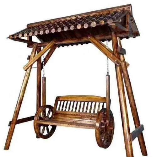 庭院实木室内休闲吊椅阳台儿童摇椅支架户外躺椅室外防腐木秋千