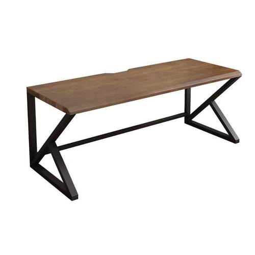 实木大板双人电脑桌台式卧室家用办公桌大长书桌工作台电竞桌