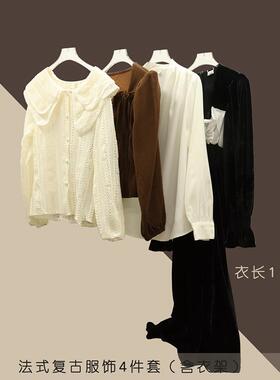 样板房衣帽间法式优雅饰品女鞋连衣裙首饰品复古女士衣柜