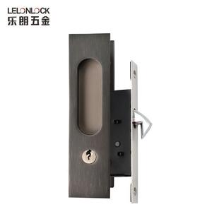 不锈钢移门锁钩锁厨房门书房移门锁阳台门内嵌式移动滑门锁