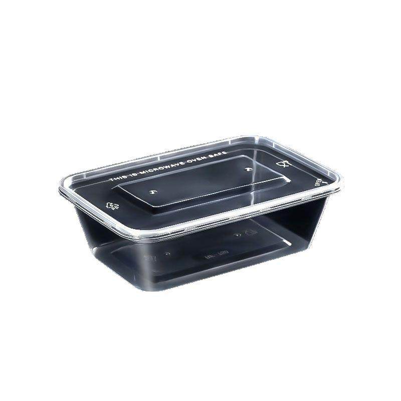 方形一次性打包盒带盖食品级外卖快餐盒耐高温加厚透明pp饭盒厂家